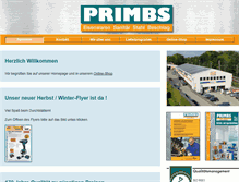 Tablet Screenshot of primbs-eisen.de